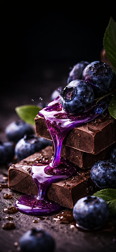 Dark Bluecidity Chocolate Bar