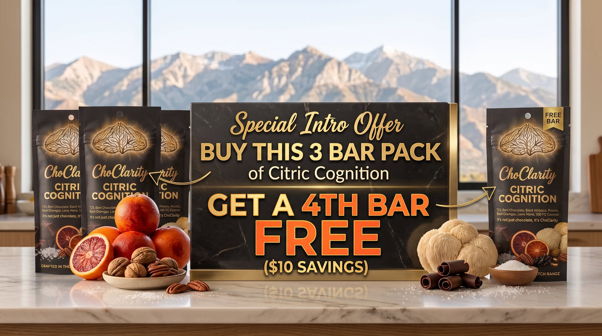 SPECIAL OFFER: Citric Cognition Chocolate Bar (3- Bar Package) + 1 additional bar FREE!!!